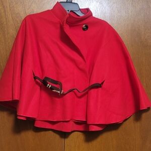 Red Cape with Brown Belt